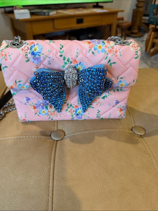 Kurt Geiger Handbags - Kurt Geiger London The Kensington fabric and sequin Crossbody bag